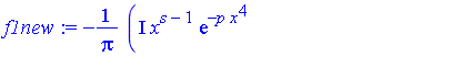 -I*x^(s-1)*exp(-p*x^4)*MeijerG([[1], []], [[1/2], [0]], -c^2*x^2)*MeijerG([[1], []], [[1/2], [0]], c^2*x^2)/Pi
