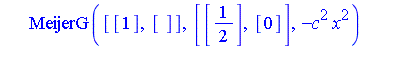 -I*x^(s-1)*exp(-p*x^4)*MeijerG([[1], []], [[1/2], [0]], -c^2*x^2)*MeijerG([[1], []], [[1/2], [0]], c^2*x^2)/Pi