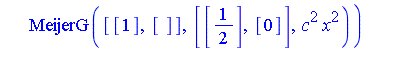 -I*x^(s-1)*exp(-p*x^4)*MeijerG([[1], []], [[1/2], [0]], -c^2*x^2)*MeijerG([[1], []], [[1/2], [0]], c^2*x^2)/Pi