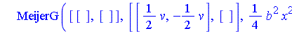 1/2*x^v*MeijerG([[], []], [[1/2*v, -1/2*v], []], 1/4*b^2*x^2)/(x^2+z^2)