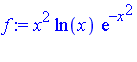 x^2*ln(x)*exp(-x^2)