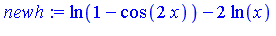 ln(1-cos(2*x))-2*ln(x)