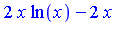 2*x*ln(x)-2*x