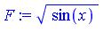 sin(x)^(1/2)