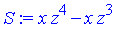 x*z^4-x*z^3