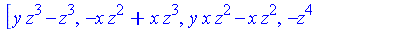 [y*z^3-z^3, -x*z^2+x*z^3, y*x*z^2-x*z^2, -z^4+x^2*z^2, x*y^2*z-x*y*z, -z^3+x^2*y*z, x^2*y^2-z^2, z^5-z^4]