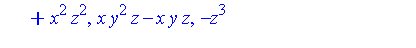 [y*z^3-z^3, -x*z^2+x*z^3, y*x*z^2-x*z^2, -z^4+x^2*z^2, x*y^2*z-x*y*z, -z^3+x^2*y*z, x^2*y^2-z^2, z^5-z^4]
