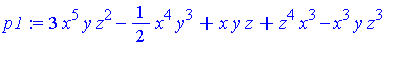 3*x^5*y*z^2-1/2*x^4*y^3+x*y*z+z^4*x^3-x^3*y*z^3+x*y^2*z^4-y^3*x*z^3+z^6*x-x*y*z^5