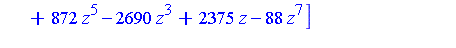 [8*z^8+438*z^4-760*z^2+361-100*z^6, 361*y+8*z^7-740*z^3+1425*z+52*z^5, 361*x+872*z^5-2690*z^3+2375*z-88*z^7]