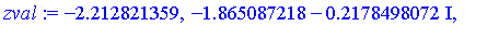 -2.212821359, -1.865087218-.2178498072*I, -1.865087218+.2178498072*I, -.8609518279, .8609518279, 1.865087218-.2178498072*I, 1.865087218+.2178498072*I, 2.212821359