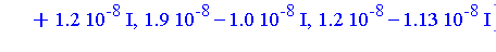 [0.187e-6, 0.133e-6, 0.20e-7], [0.25e-7-0.12e-7*I, 0.19e-7+0.10e-7*I, 0.12e-7+0.113e-7*I], [0.25e-7+0.12e-7*I, 0.19e-7-0.10e-7*I, 0.12e-7-0.113e-7*I], [-0.4e-8, 0.5e-8, 0.1e-8], [-0.4e-8, 0.5e-8, 0.1e...