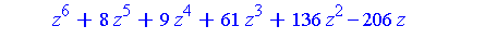 {[[z-1, 2*y^2-1, 2*x+1], plex(x, y, z), {}], [[16*z^6+8*z^5+9*z^4+61*z^3+136*z^2-206*z+60, 284*y^2+5664*z^5+5568*z^4+5866*z^3+24365*z^2+59937*z-43978, 568*x-2736*z^5-2680*z^4-2771*z^3-11793*z^2-28946*...