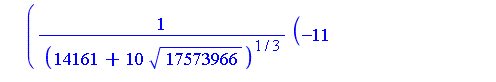 1/12+1/12*((-11*(14161+10*17573966^(1/2))^(1/3)+6*(14161+10*17573966^(1/2))^(2/3)-6954)/(14161+10*17573966^(1/2))^(1/3))^(1/2)+1/12*I*((22*(14161+10*17573966^(1/2))^(1/3)*((-11*(14161+10*17573966^(1/2...