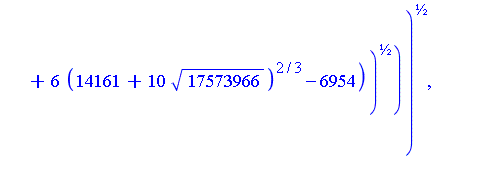 1/12+1/12*((-11*(14161+10*17573966^(1/2))^(1/3)+6*(14161+10*17573966^(1/2))^(2/3)-6954)/(14161+10*17573966^(1/2))^(1/3))^(1/2)+1/12*I*((22*(14161+10*17573966^(1/2))^(1/3)*((-11*(14161+10*17573966^(1/2...