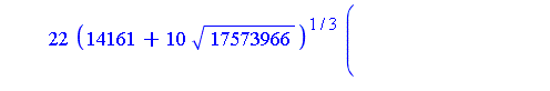 1/12+1/12*((-11*(14161+10*17573966^(1/2))^(1/3)+6*(14161+10*17573966^(1/2))^(2/3)-6954)/(14161+10*17573966^(1/2))^(1/3))^(1/2)+1/12*I*((22*(14161+10*17573966^(1/2))^(1/3)*((-11*(14161+10*17573966^(1/2...