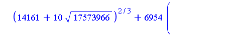 1/12+1/12*((-11*(14161+10*17573966^(1/2))^(1/3)+6*(14161+10*17573966^(1/2))^(2/3)-6954)/(14161+10*17573966^(1/2))^(1/3))^(1/2)+1/12*I*((22*(14161+10*17573966^(1/2))^(1/3)*((-11*(14161+10*17573966^(1/2...
