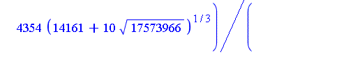 1/12+1/12*((-11*(14161+10*17573966^(1/2))^(1/3)+6*(14161+10*17573966^(1/2))^(2/3)-6954)/(14161+10*17573966^(1/2))^(1/3))^(1/2)+1/12*I*((22*(14161+10*17573966^(1/2))^(1/3)*((-11*(14161+10*17573966^(1/2...
