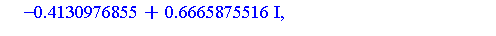 -.7344760654, -.4130976855-.6665875516*I, -.4130976855+.6665875516*I, .7803357182-1.266870993*I, .7803357182+1.266870993*I
