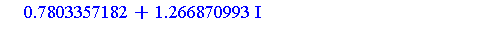 -.7344760654, -.4130976855-.6665875516*I, -.4130976855+.6665875516*I, .7803357182-1.266870993*I, .7803357182+1.266870993*I