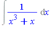 Int(1/(x^3+x), x)
