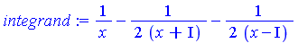 1/x-1/2/(x+I)-1/2/(x-I)
