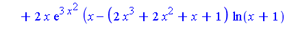 Int(x*(x+1)*((x^2*exp(2*x^2)-ln(x+1)^2)^2+2*x*exp(3*x^2)*(x-(2*x^3+2*x^2+x+1)*ln(x+1)))/((x+1)*ln(x+1)^2-(x^3+x^2)*exp(2*x^2))^2, x)