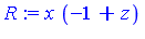 x*(-1+z)