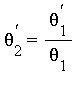 theta[2]^`'` = theta[1]^`'`/theta[1]