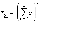F[22] = (sum(x[i], i = 1 .. d))^2*cos(sum(x[i], i = 1 .. d))