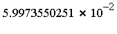`*`(5.9973550251, `^`(10, -2))