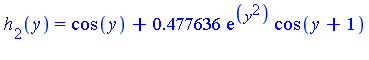 h[2](y) = cos(y)+.477636*exp(y^2)*cos(y+1)