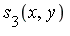 s[3](x, y)
