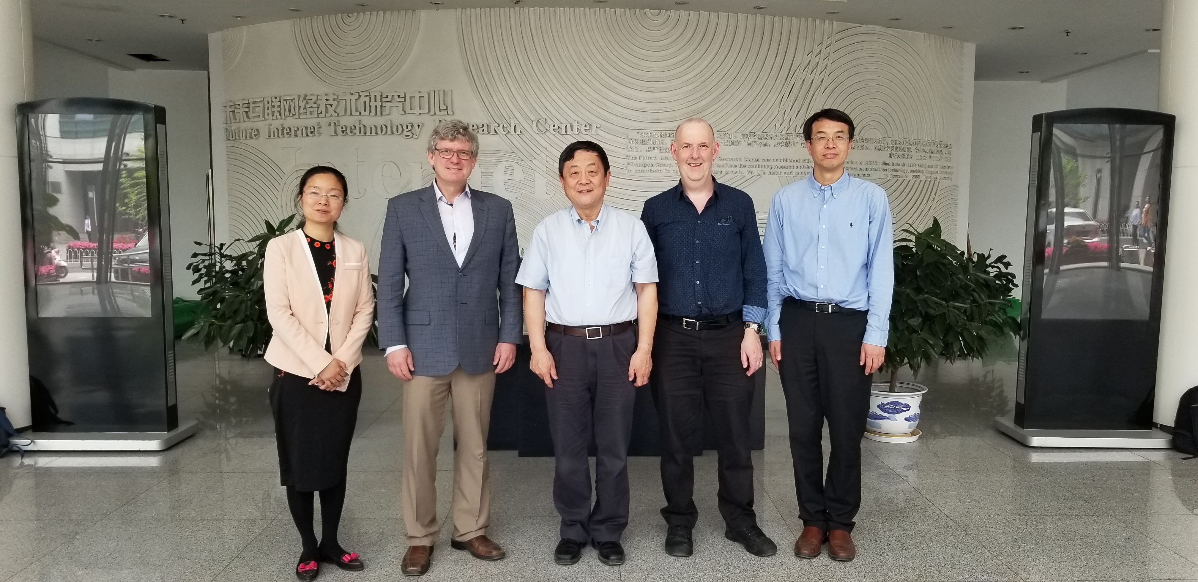 Dean of math, and director of CS visited to Tsinghua on 2019-05-15
