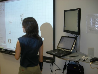 Clare So at SmartBoard