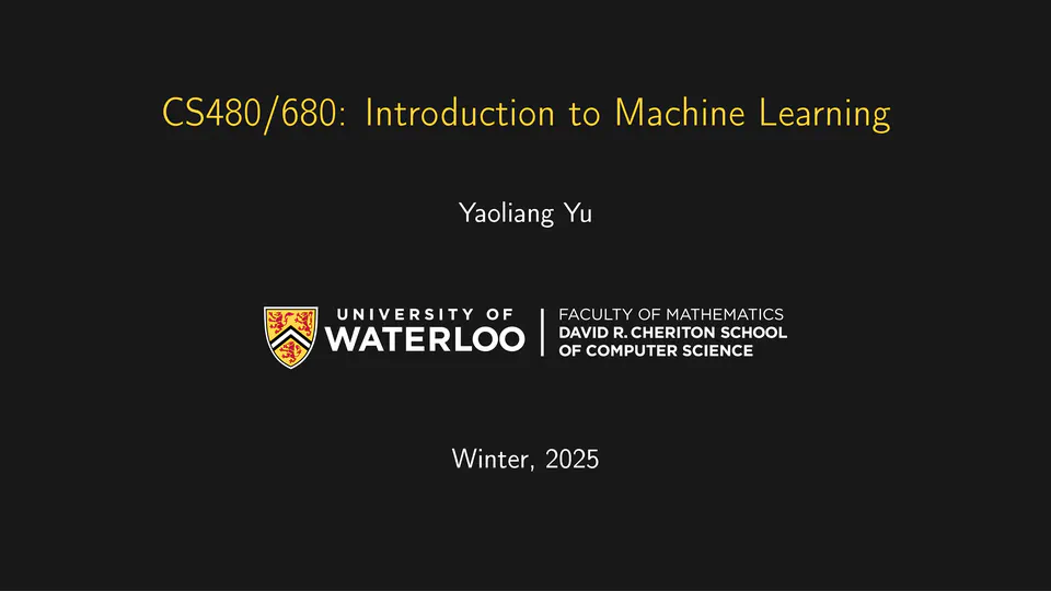 Introduction to Machine Learning