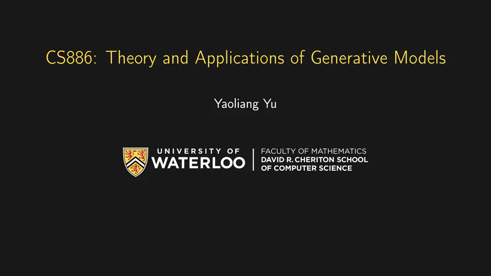 Theory and Applications of Generative Models